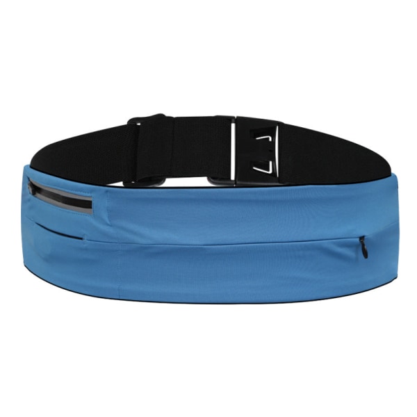 Fanny Pack Juoksuhihna Vyötärölaukku Organizer Urheilu Monitoiminen ulkona Blue Average size