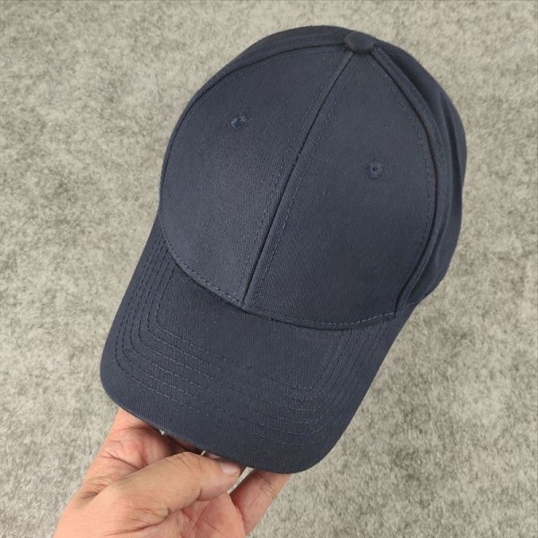 Baseballcaps 2022 Vårsommer Stort hode Ensfarget solbeskyttelse Uformell lue Khaki 60-65cm