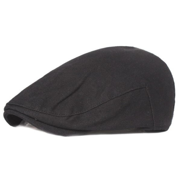 Baret Hat Enkel Casquette Kunstnerisk Ungdom Baret Hatte til mænd og kvinder Advance Hatte Herrehatte Black Average Size (58cm)