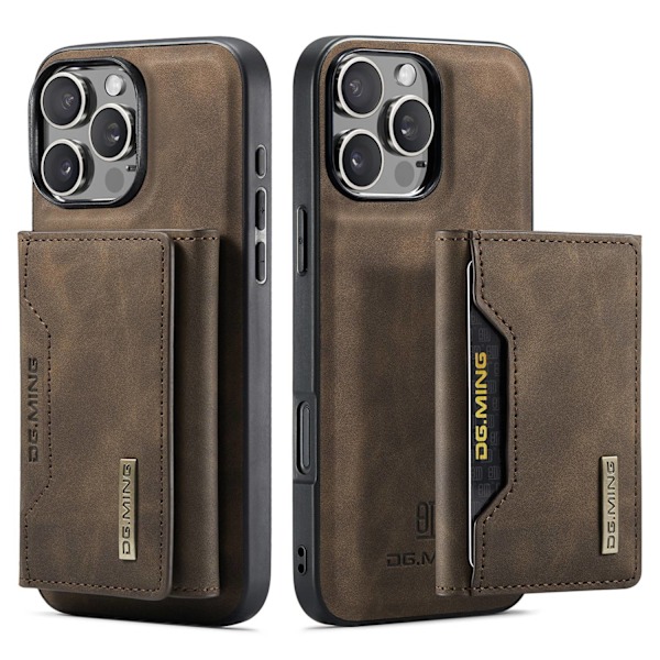 Etui til iPhone 13 mini kombination kaffe magnetisk kortholder separat