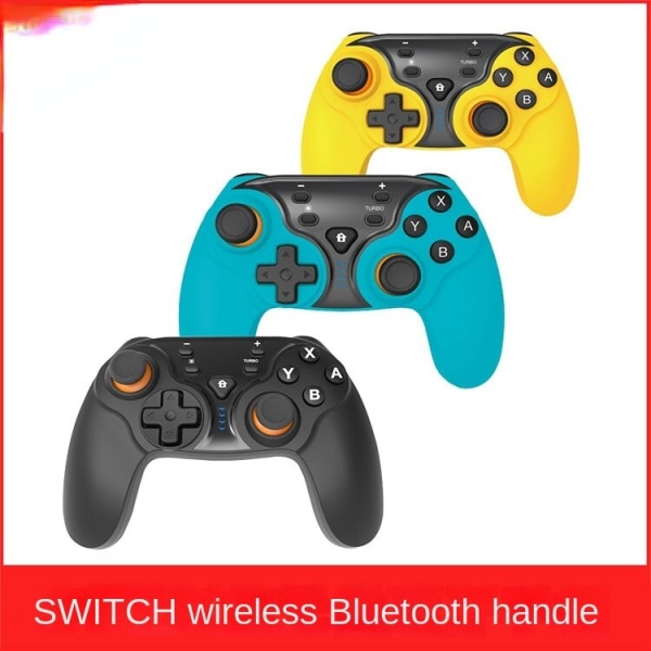 For Switch Wireless Blue-Tooth Game Handle Nspro Game Handle Strap Vibration Gyroscope Blue