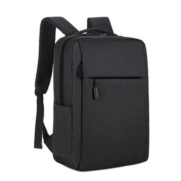 Ryggsekk Mann Kvinne Computer s 15 17,3-tommers bærbar ryggsekk Fritid skulderveske Black neutral backpack 15.6