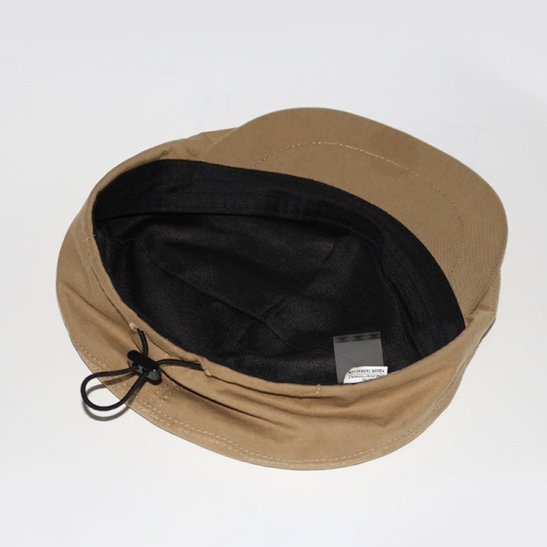 Beret Hat 2022 Autumn Cotton Ensfarvet Casual åndbar kasket Black M（56-58cm）