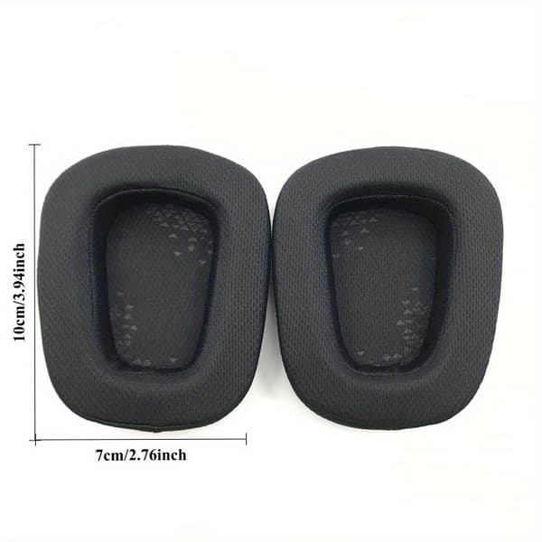 1 par Mesh stoff Erstatningsøreputer for Logitech G633 G933 G933S