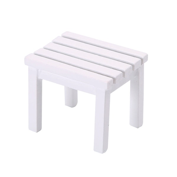 Pienoishuonekalut Lelunuket Talo Tee-se-itse-sisustustarvikkeet Mini 1:12  Puistotuoli White short stool ba18 | White short stool | Fyndiq
