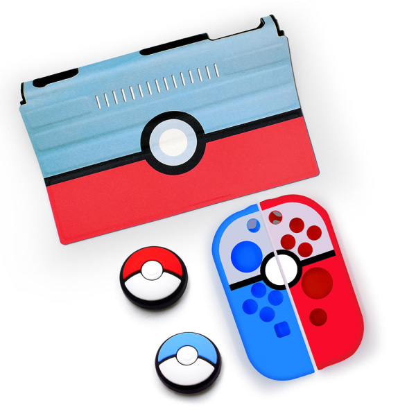 Nintendo Switch Host Cover Switch NS Case Kahva silikonikumiholkki Poke ball