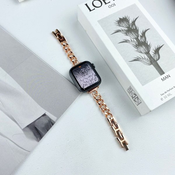 Klockarmband för Apple Watch iWatch 38/40/41/Ny 42mm Roséguld