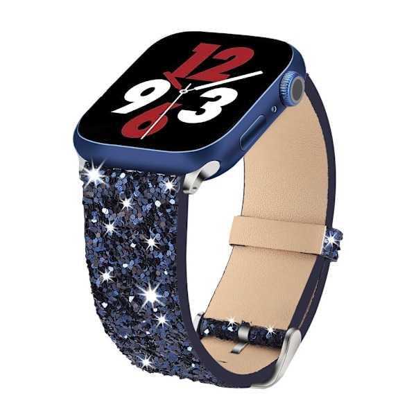 Kellon ranneke Apple Watch iWatch 42mm Series 3 / 44mm / 45mm / 46mm / 49mm tummansininen