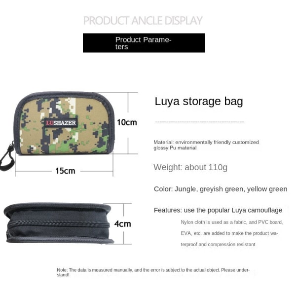 Tackle Bag Fishing Lure Sequin Treble Hook Storage Box Jig Hook Yellow Green