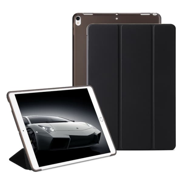 Etui til iPad Pro 9.7\" Sort Tri fold Silikone Stand Sleep Blødt Læder