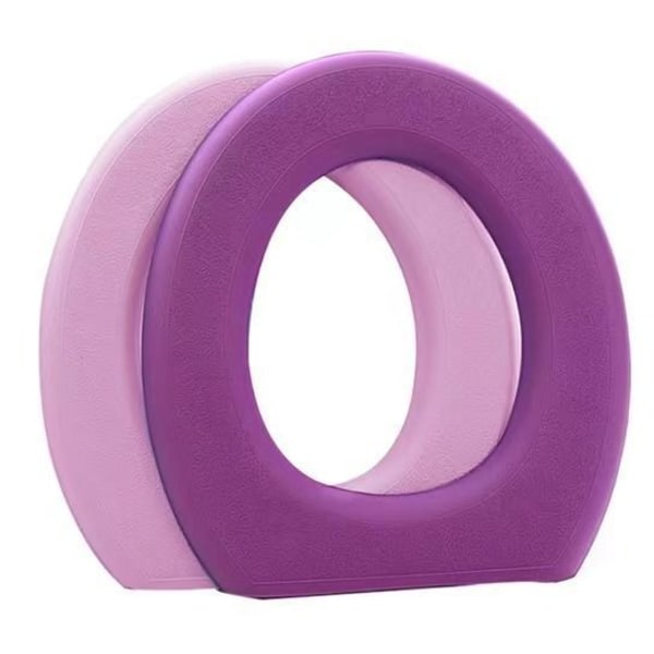 3 kpl wc-istuimen cover pehmusteita Four Seasons Washerin liimavaahtomuovi kotitalouksien ei-silikonia Purple pink 38*42cm