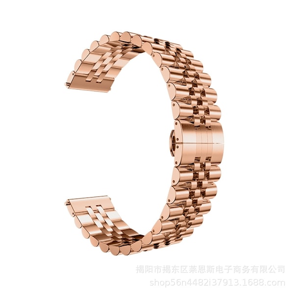 Klockarmband för Apple Watch iWatch Storlek 38-40-41mm HW-Roséguld Ox Ring Fem Pärlor