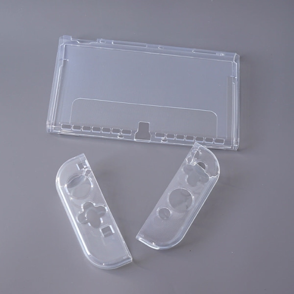 For Nintendo Switch OLED-deksel Silikon Transparent Frosted TPU mykt deksel NS Clear