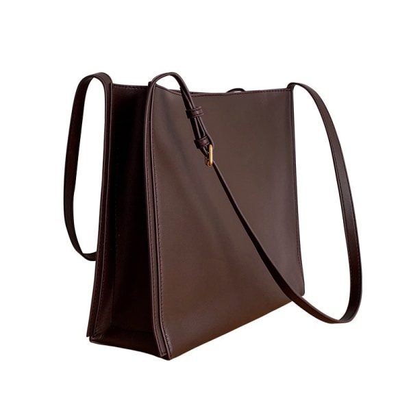 Kvinder læder håndtaske Blødt læder Tote Idle Style Bucket Bag Stor kapacitet Skulder Crossbody Default Title