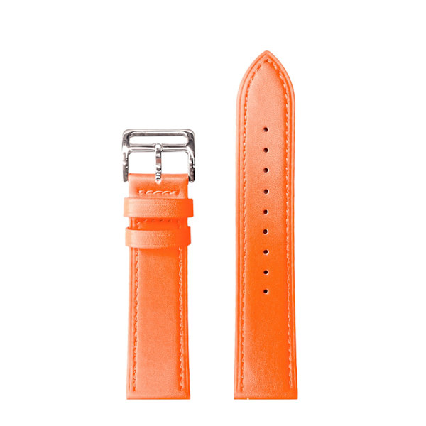 Kellon ranneke Apple Watch iWatch 22mm tavallinen neliösolki ilman liitintä kirkkaan oranssi