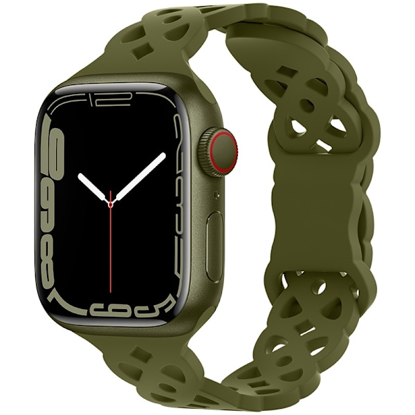 Klockarmband för Apple Watch iWatch 38/40/41/42mm Olivgrön
