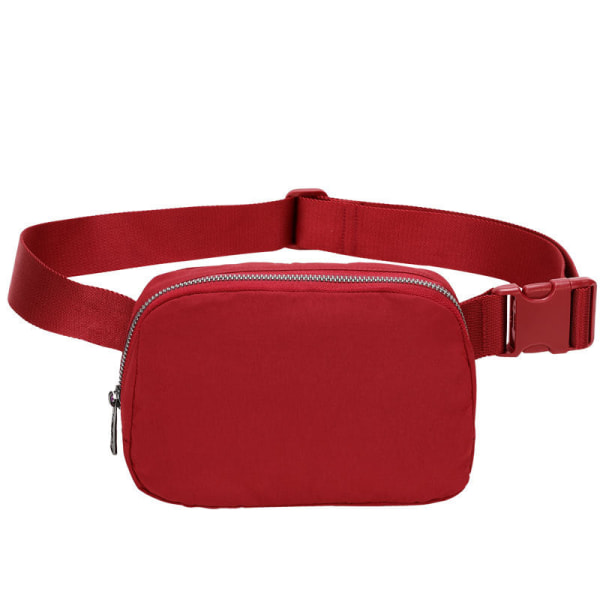 Miehet naiset Fanny Pack -vyötärölaukku Nylon vedenpitävä rintakehä Outdoor Sports Red Below 20L