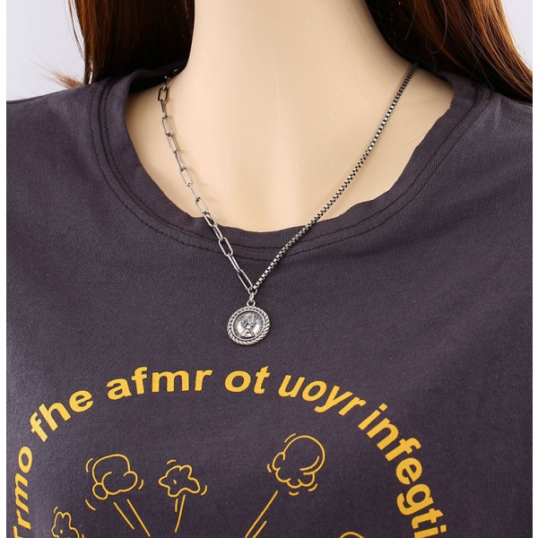S925 Silverhalsband Klassisk morsdagspresent för kvinnor och flickor Queen Avatar XL27