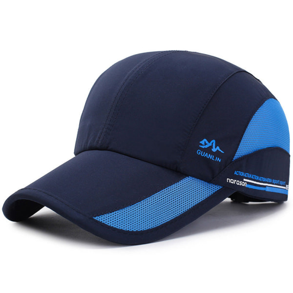 Cap 2022 kevät kesä vapaa-ajan mesh aurinkovarjo vapaa-ajan hattu Cyan L（58-60cm）