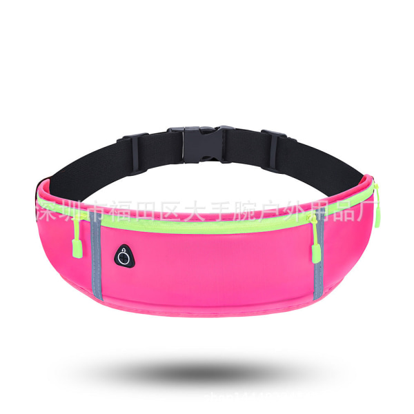 Menn kvinner Fanny Pack Midjeveske Løpetelefon Utendørsutstyr for menn og kvinner Vanntett Usynlig Mini Liten Black Less than 6.8 inches