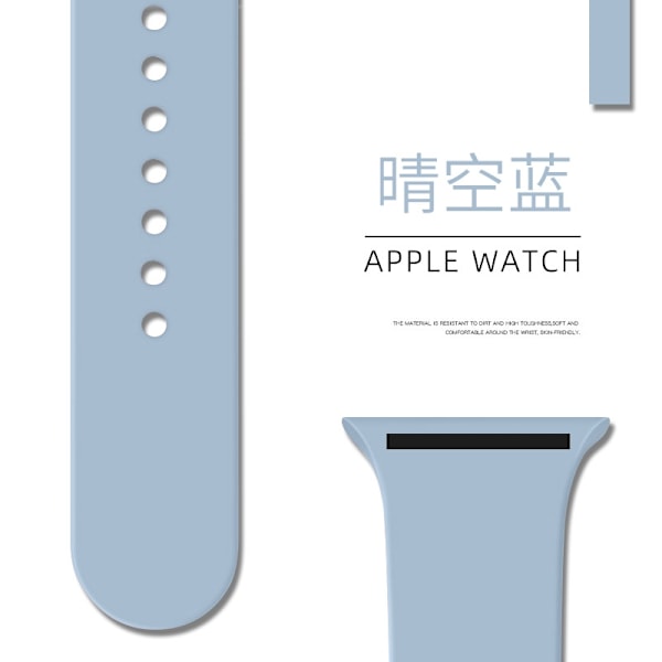 Klockarmband för Apple Watch iWatch 38/40/41/42mm Förlängt/L 92 Klar Himmelblå