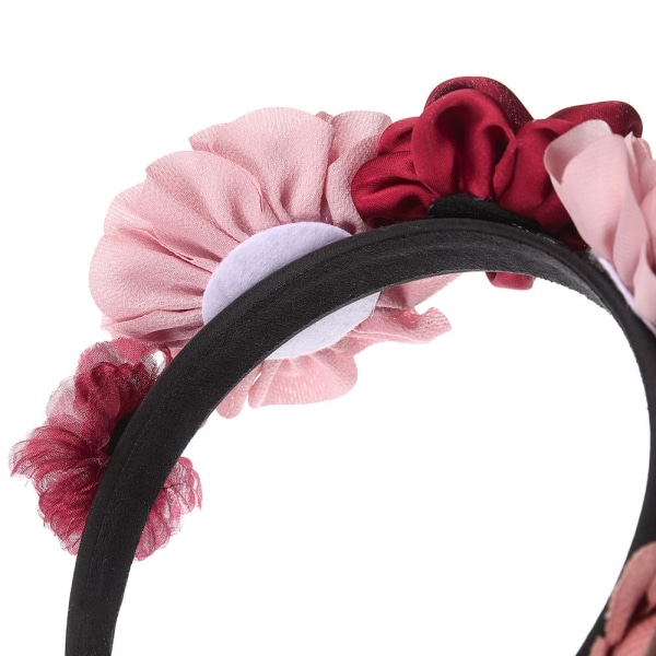 Kvinner blomsterkrans pannebånd bryllup hårbøyle Pink