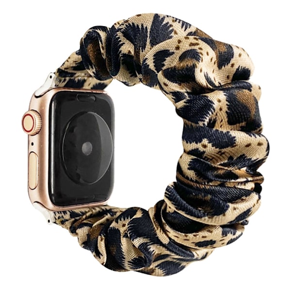 Urrem til Apple Watch iWatch 38/40/41mm Sort Brun Leopard Print