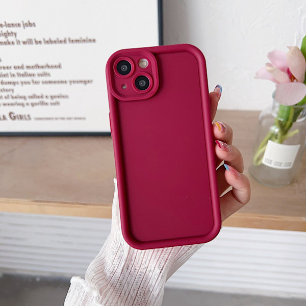 2 stk. Etui til iPhone 17 Bordo Solid Emery Farve