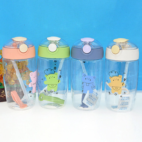 Børn Vand drikkeflaske Sød til børn Pc Transparent Plastic Cup Bærbar 630 ml
