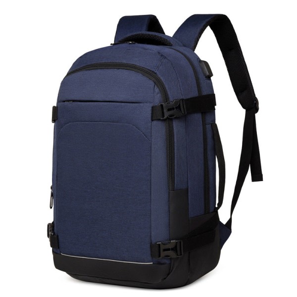 Backpack travel Men Fashion Waterproof Large Capacity Computer  Multi-Functional Gift shoulder bag 8001-1 Backpack Blue