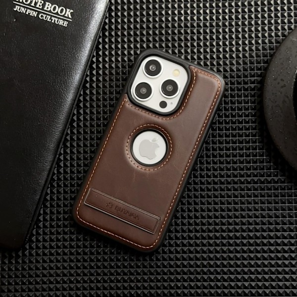 Etui til iPhone 14PRO MAX Mocha Brun [Udeladt Label Magnetisk Horisontal Beslag] Udeladt Usynlig