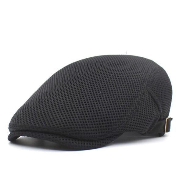 Beret Hat 2022 Summer åndbar Mesh Sunshade modehætte Black Adjustable