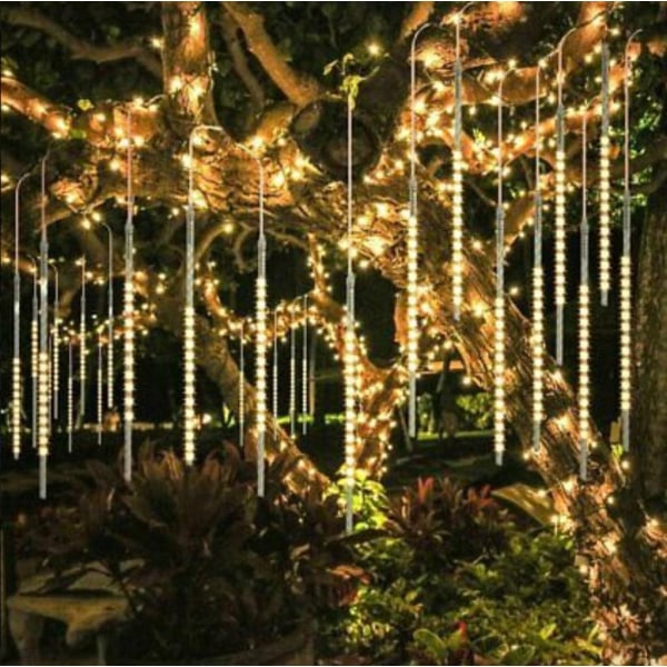6 stk Party LED-lys Meteorbruser Regn Snefald Juletræ Have Udendørs? ? Blue