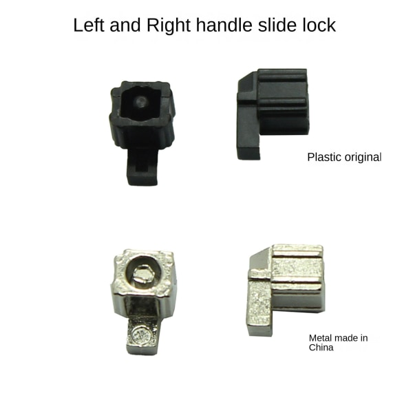För Nintendo Switch Handtag Spänne Vänster och Höger JoyCon Metal Lock Catch NS Slide Lock Spänne Metallic color