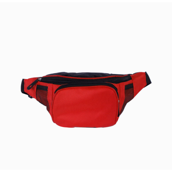 Fanny Pack Løpebelte Midjeveske Organizer Utskrift Reiseøvelse Black