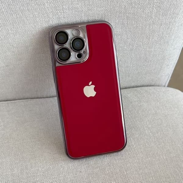 Fodral för iPhone 17 premium lädertextur linsskydd logotyp