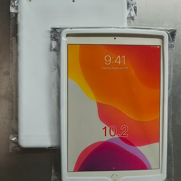 Stilig deksel for iPad 10.2\" hvit silikon White