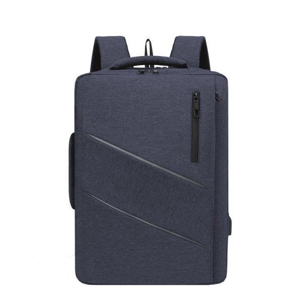 Mænd Rygsæk Skuldertaske Business Rygsæk Herre Computertaske Fritid Skoletaske Black 16-inch