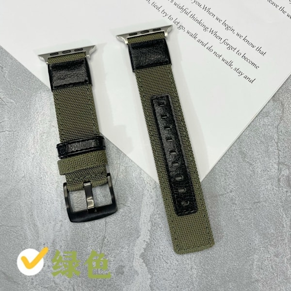 Kellon ranneke Apple Watch iWatchille ilman liitintä, vihreä