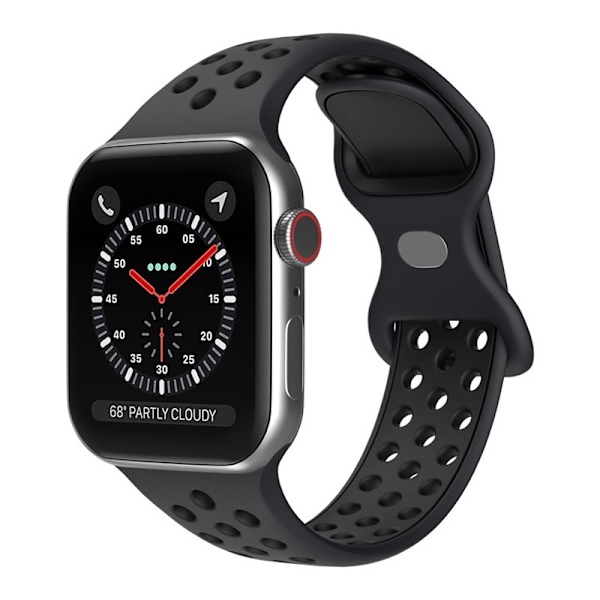 Urrem til Apple Watch iWatch 38/40/41mm antracit sort