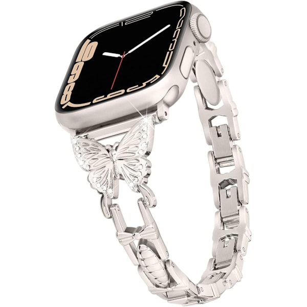 Klockarmband för Apple Watch iWatch 42/44/45/49mm Stjärnljus Färg-Enkelt Ägg