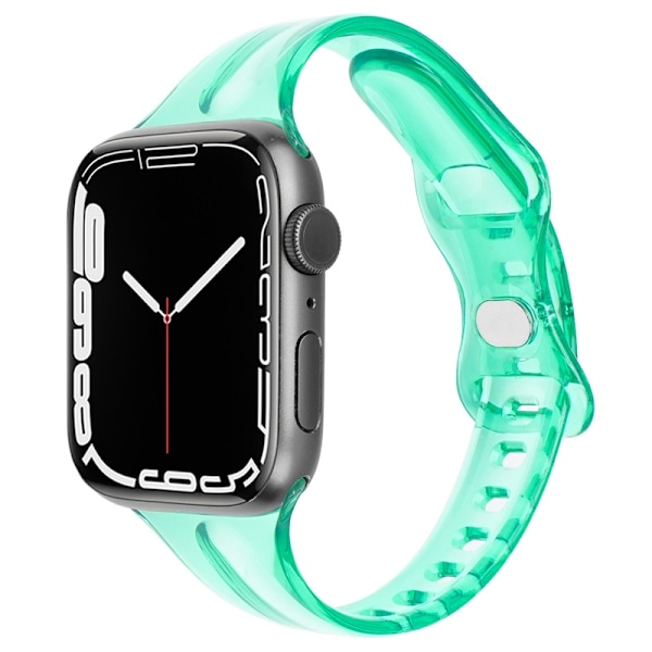 Klockarmband för Apple Watch iWatch 42/44/45/49mm Jelly Blå Grön