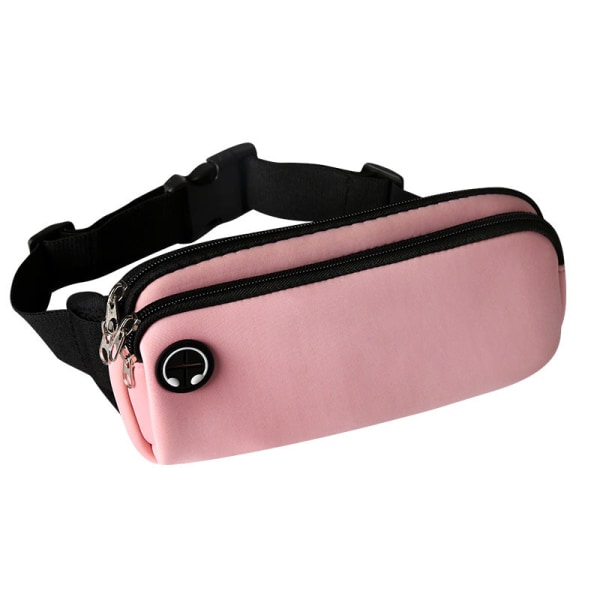 Fanny Pack Löpbälte Midjeväska Organizer Multifunktion Mini Invisible Vattentät Pink 4-6 inches