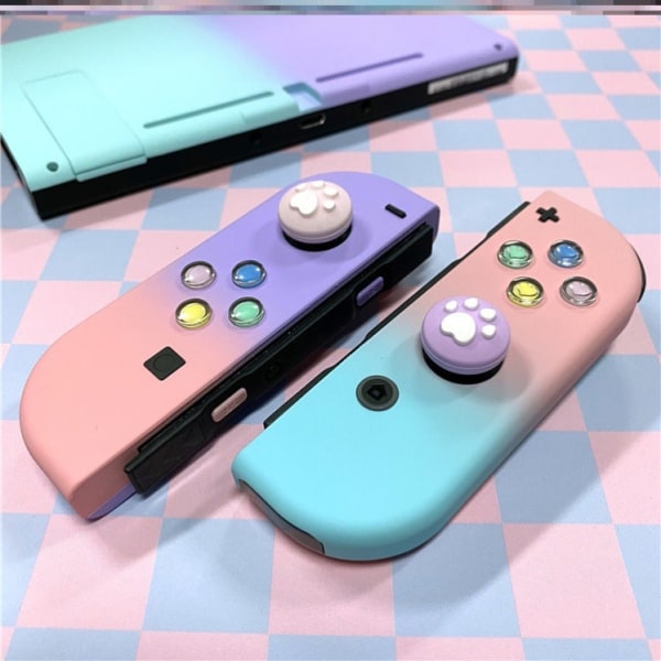 Til Nintendo Switch Button NS Transparent Crystal Button Girl Heart Burst skal skilles ad Green