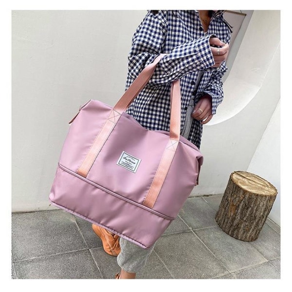 Naisten matkalaukku Lyhyen matkan matkatavaralaukku Suurikokoinen kannettava matkalaukku Pink