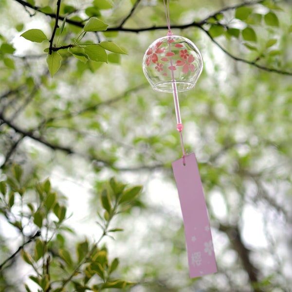 Wind Chimes Glass Bell Creative Soverom Anheng Meditasjon Sommer Peony