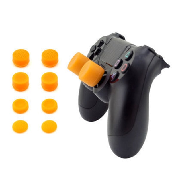 For PS5 Heightening Cap PS3 Button Cap PS4 Håndtak Heightening Soppformet hårklipp Ps5 Orange