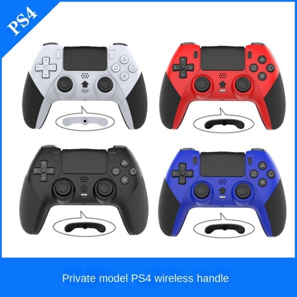 Til PS4/Slim/Pro Host Wireless Blue-Tooth Game Handle Body Sense Six-Axis Macro Programming Blue