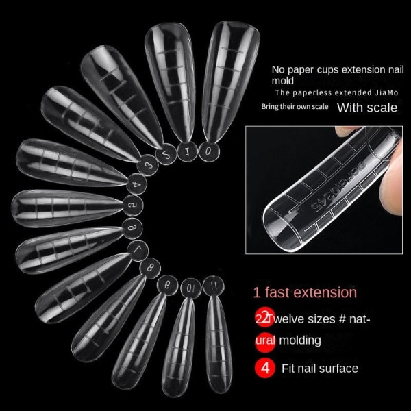 Nageldekorationer för Nail Art Crystal Extension Ingen pappersbricka Rapid Phototherapy 15