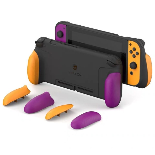 Gripcase for Switch by Nintendo Switch Grip Protective Case Pelitarvikkeet Purple Orange